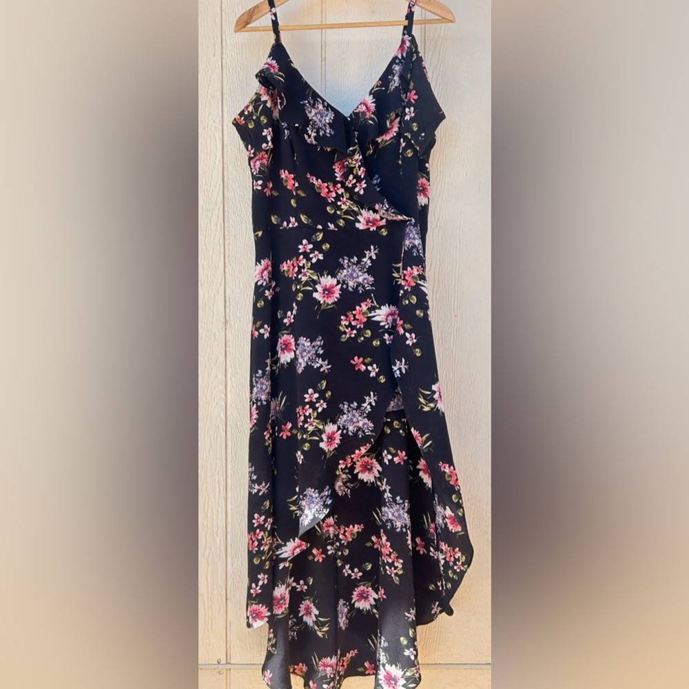 IZ Byer Women’s 10-12/Junior 17 Jumpsuit Romper Floral Fairy Cold Shoulder